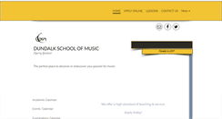 Desktop Screenshot of dundalkschoolofmusic.com