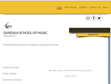 Tablet Screenshot of dundalkschoolofmusic.com